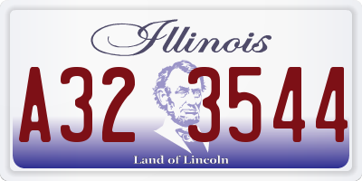 IL license plate A323544