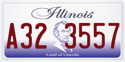 IL license plate A323557