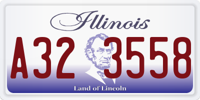 IL license plate A323558