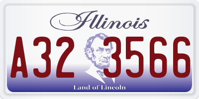IL license plate A323566