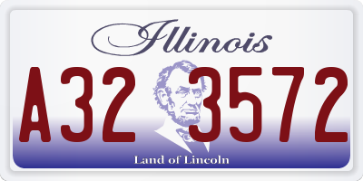 IL license plate A323572