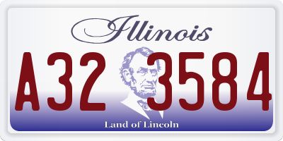 IL license plate A323584