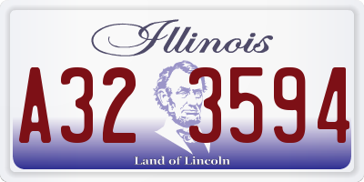 IL license plate A323594