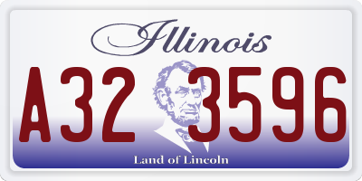 IL license plate A323596