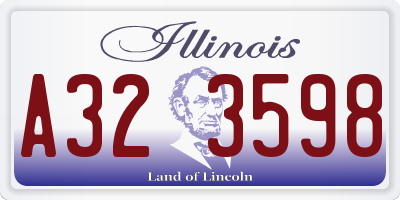 IL license plate A323598