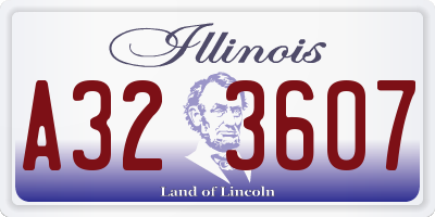 IL license plate A323607