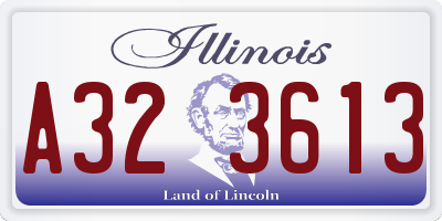 IL license plate A323613