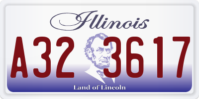 IL license plate A323617