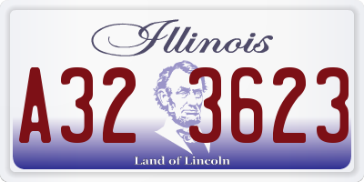 IL license plate A323623