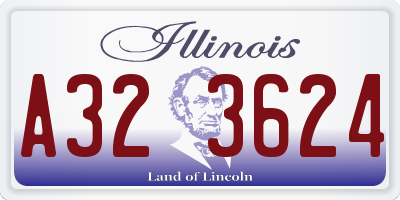 IL license plate A323624