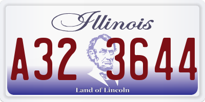 IL license plate A323644