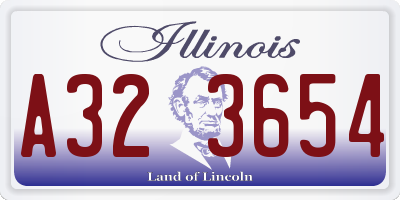 IL license plate A323654