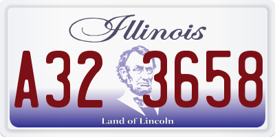 IL license plate A323658