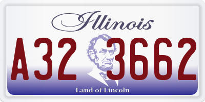 IL license plate A323662