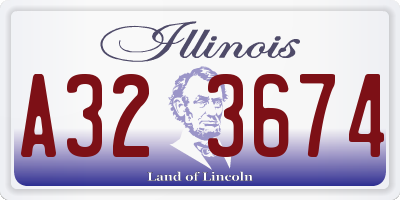 IL license plate A323674