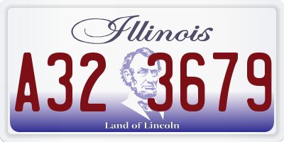 IL license plate A323679