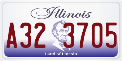 IL license plate A323705