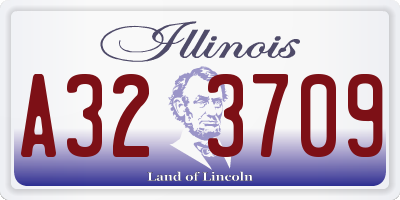 IL license plate A323709