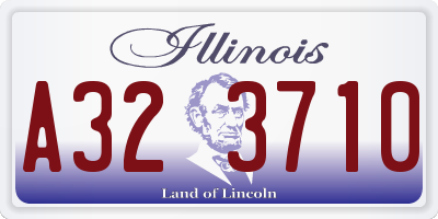 IL license plate A323710