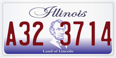 IL license plate A323714