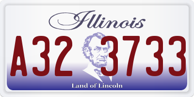 IL license plate A323733