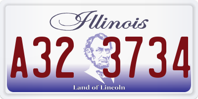 IL license plate A323734