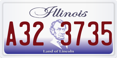 IL license plate A323735