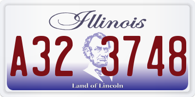 IL license plate A323748