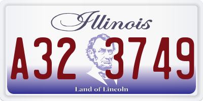 IL license plate A323749
