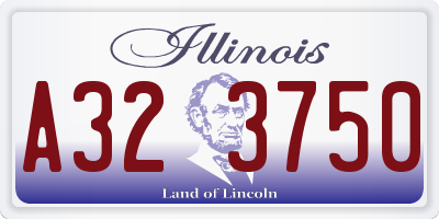 IL license plate A323750