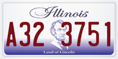 IL license plate A323751