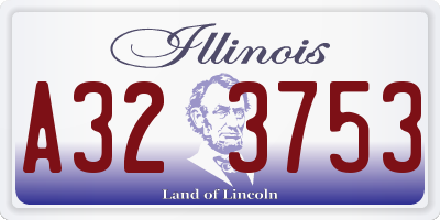 IL license plate A323753