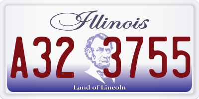 IL license plate A323755