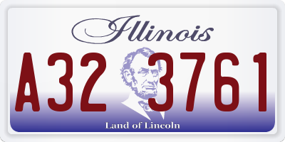 IL license plate A323761