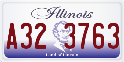 IL license plate A323763
