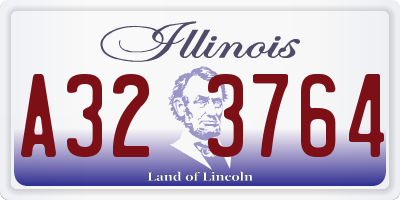 IL license plate A323764
