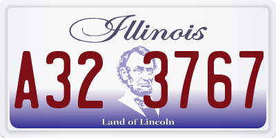 IL license plate A323767
