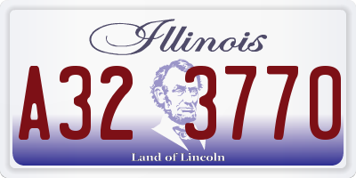 IL license plate A323770