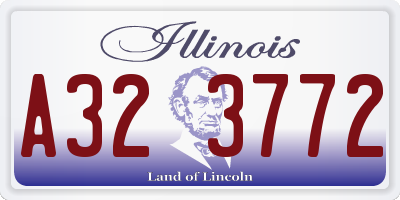 IL license plate A323772