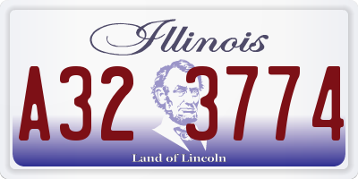 IL license plate A323774