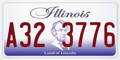 IL license plate A323776