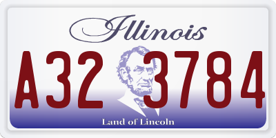IL license plate A323784