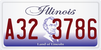 IL license plate A323786