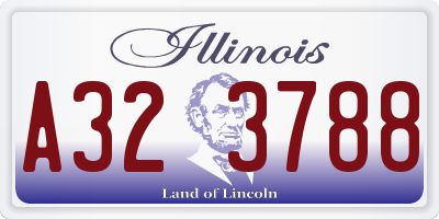 IL license plate A323788