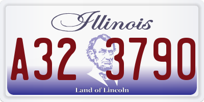 IL license plate A323790