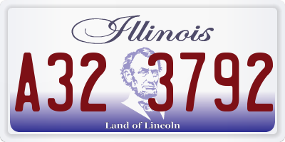 IL license plate A323792