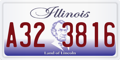 IL license plate A323816