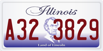 IL license plate A323829
