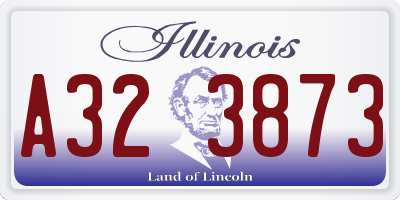 IL license plate A323873