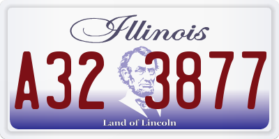 IL license plate A323877
